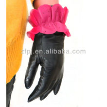 Neue Art Leder lotos_shaped Handschuhe Winter